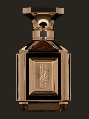 NIB AROMA360 Luxury Gold Glass Parfum Bottle 50ml